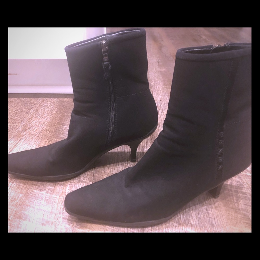 Prada black boots